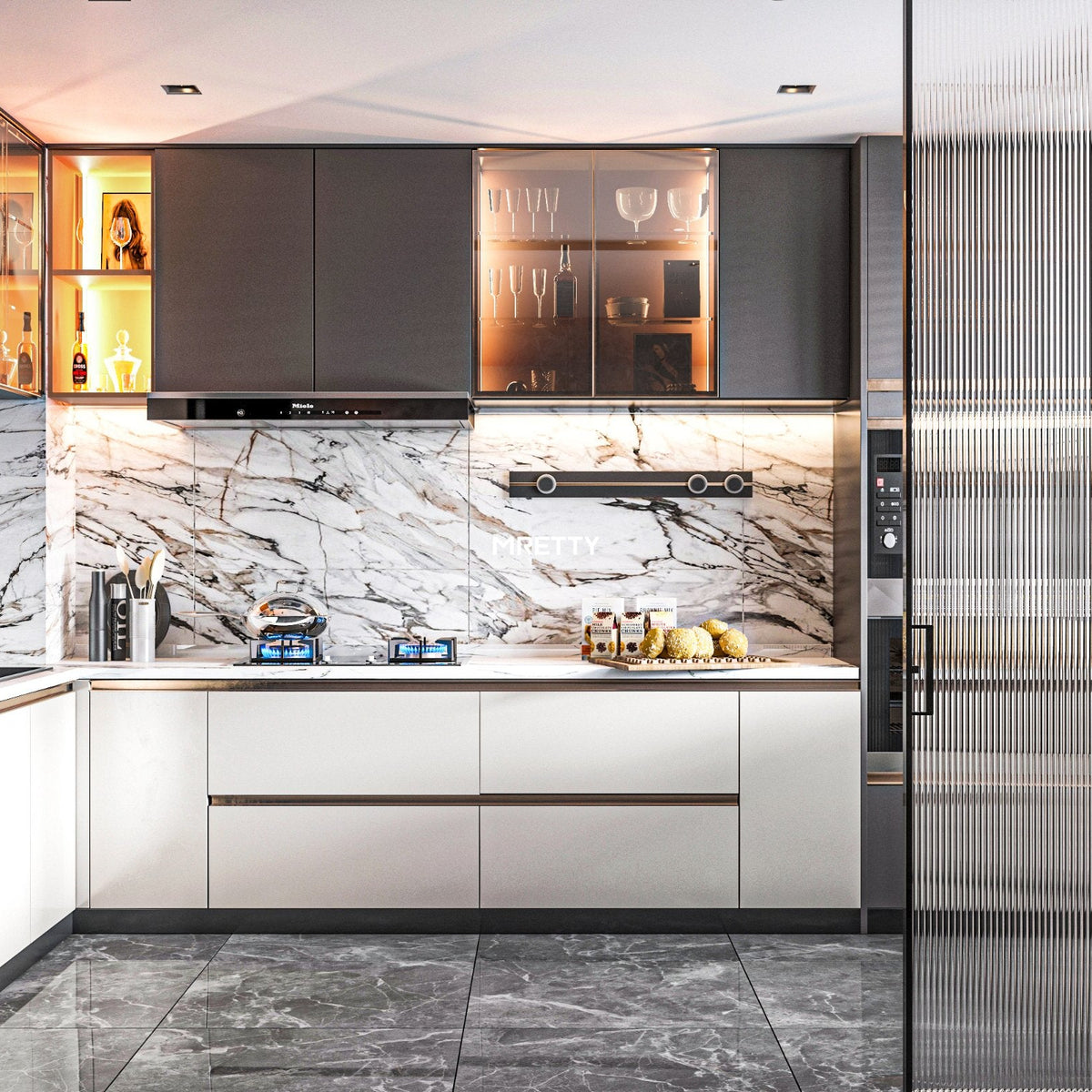 Luxury Small Kitchen Design Singapore: MRETTY's Be… | MRETTY