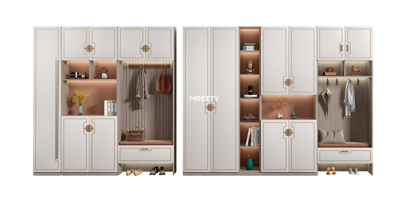 Luxury Wooden Wardrobe with Island Design: MRETTY’s 2025 Guide