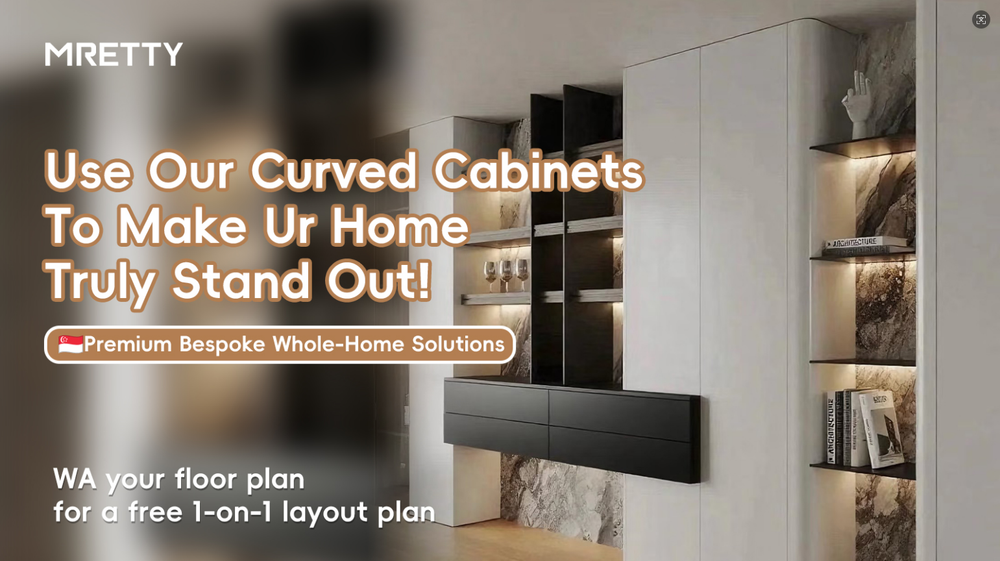 Amazing Curved Cabinets！Would you like to incorporate it into your home？