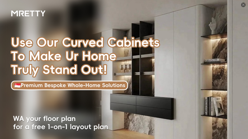 Amazing Curved Cabinets！Would you like to incorporate it into your home？