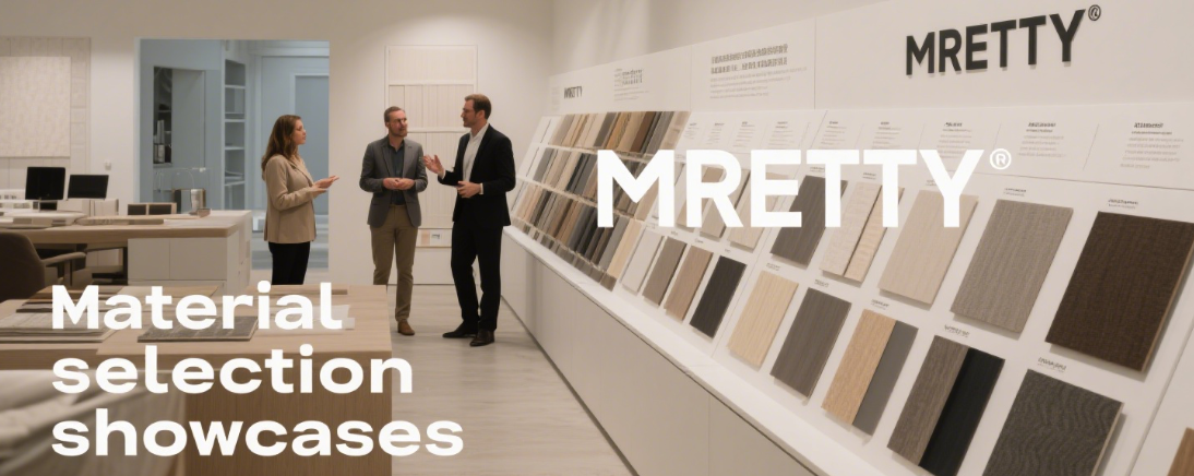 Material selection showcases