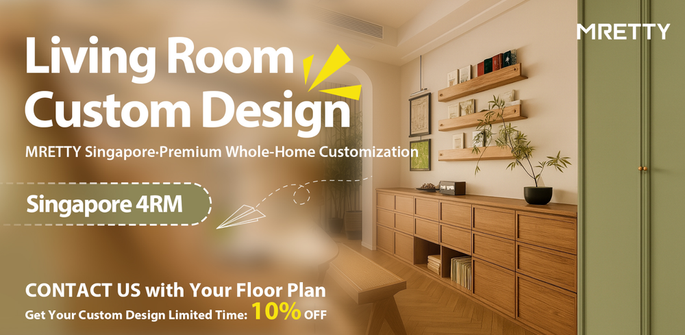 Singapore 4R HDB Premium Living Room Ideas