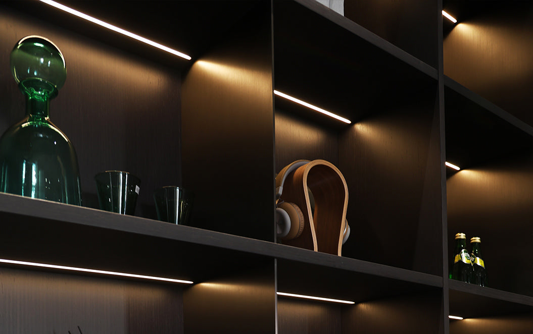 Cabinet inset lighting