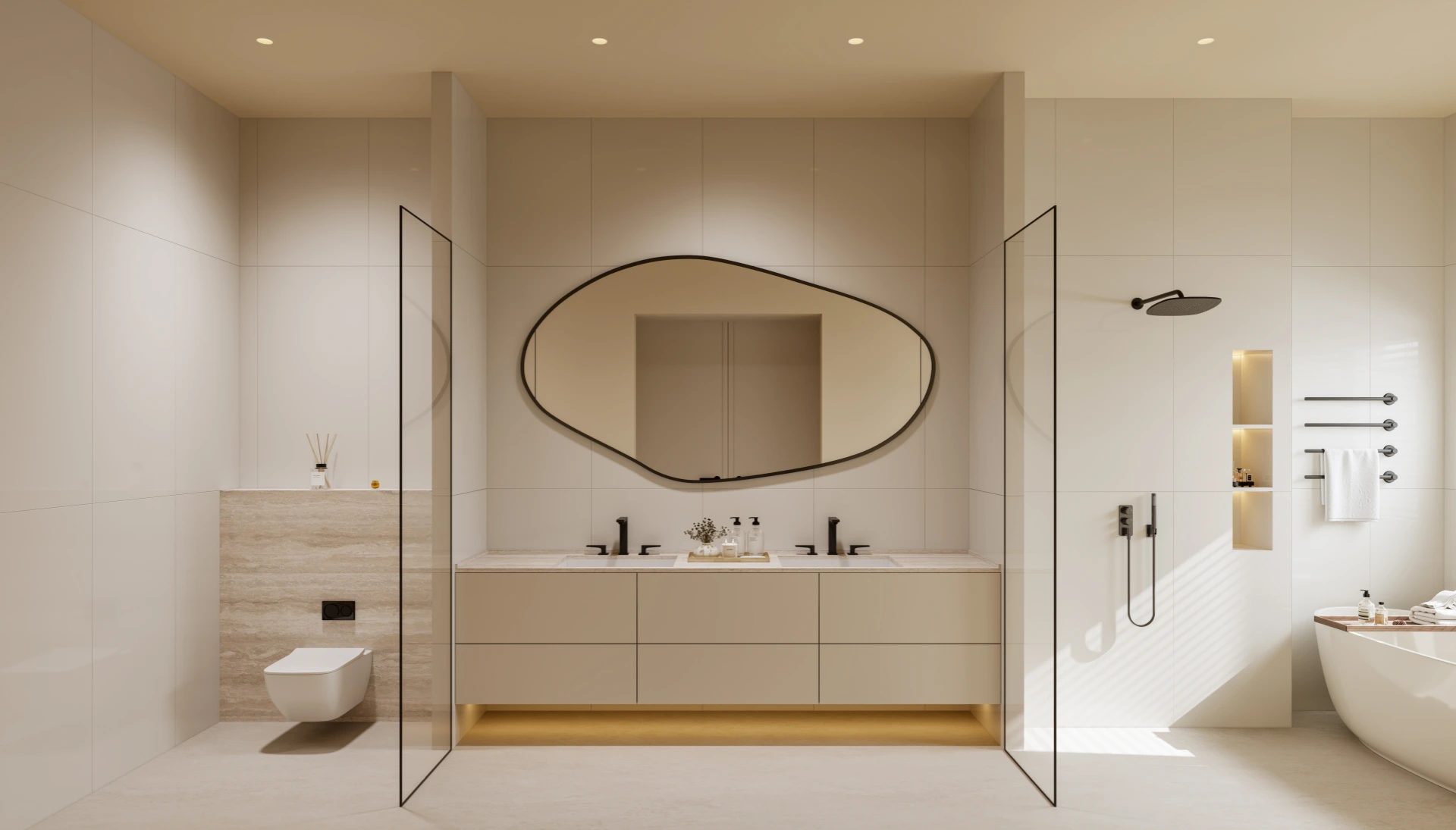 Bathroom vanity and dining cabinetry
