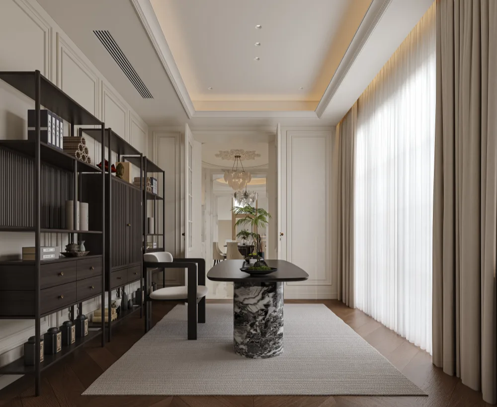 Study Room - custom cabinetry and interior design by MRETTY