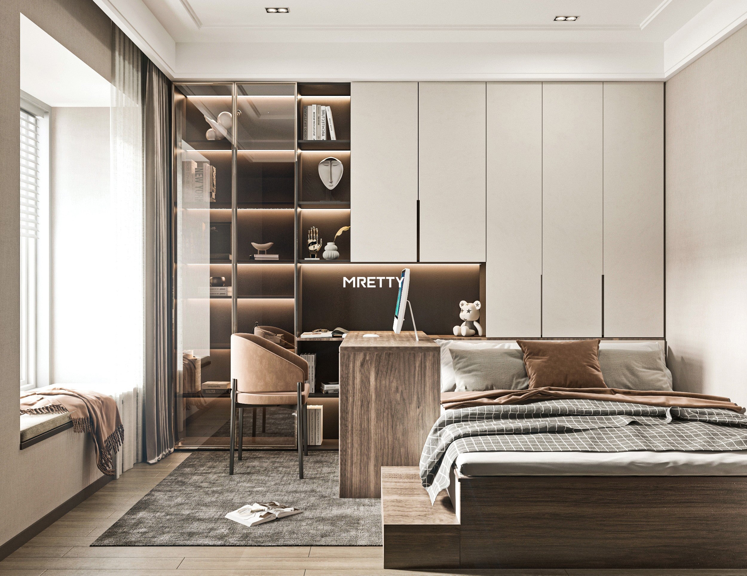 Contemporary Built-in Wardrobes: MRETTY’s SG Luxury Storage Solutions