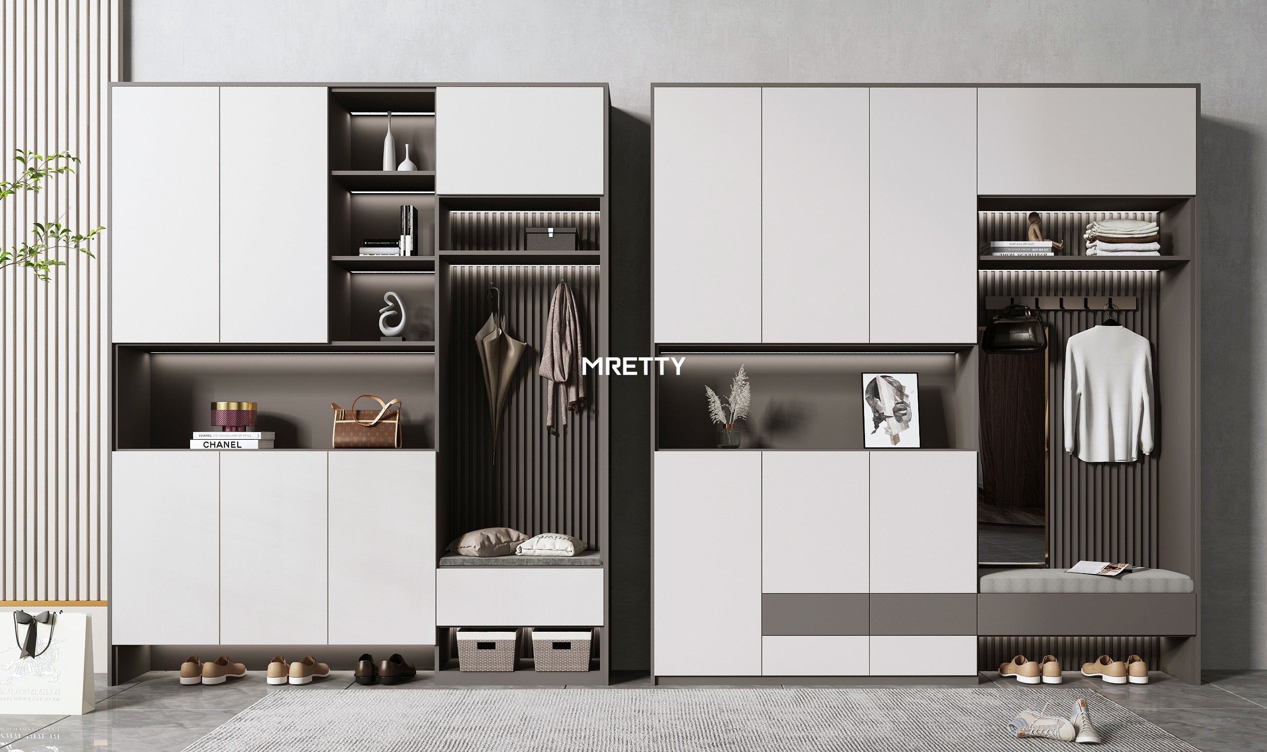 Custom Shoe Cabinet Design for Entryways: MRETTY’s 2025 Guide