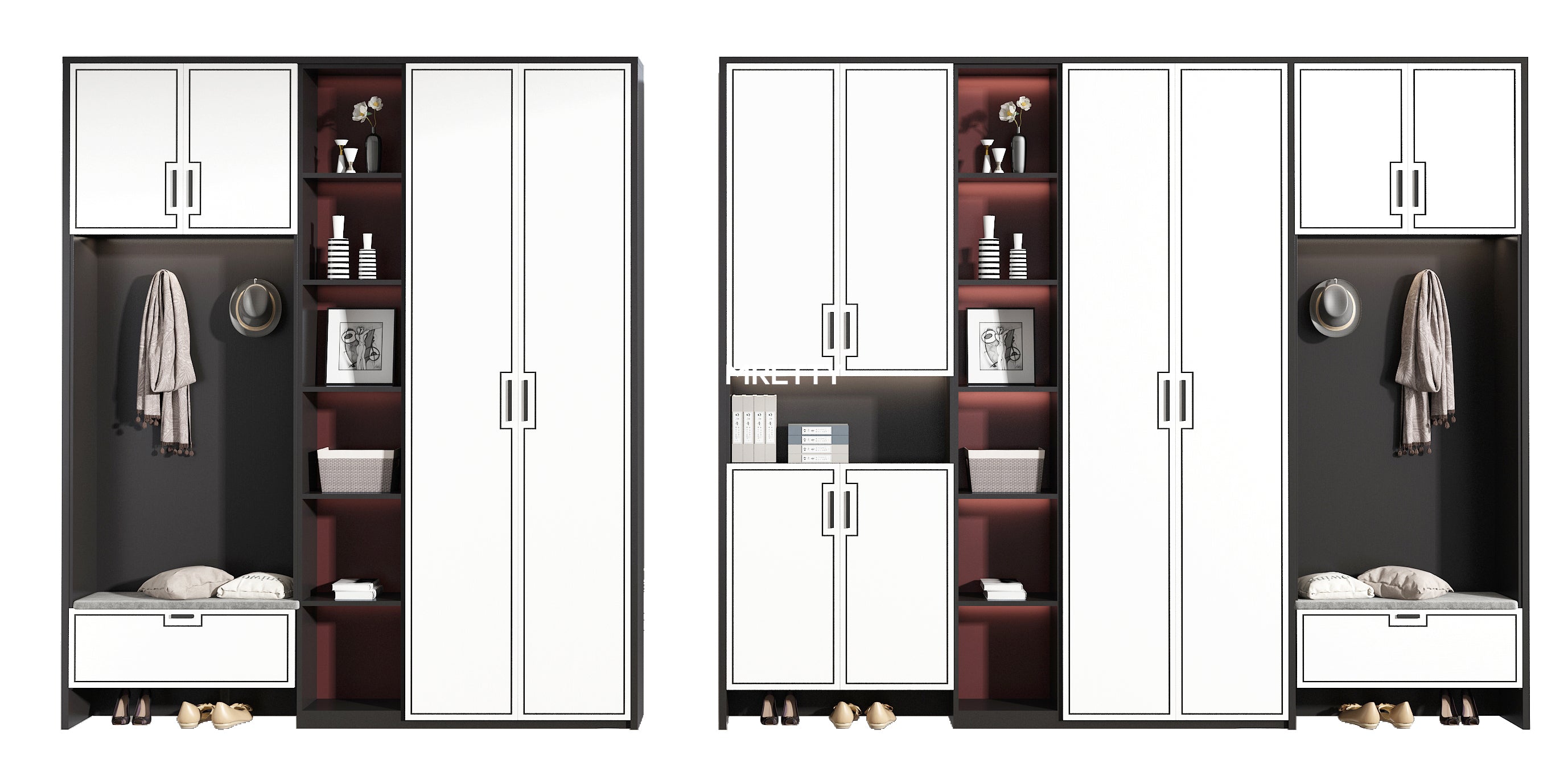 Custom Walk-In Closet Shoe Rack Design: Elevate Storage with MRETTY