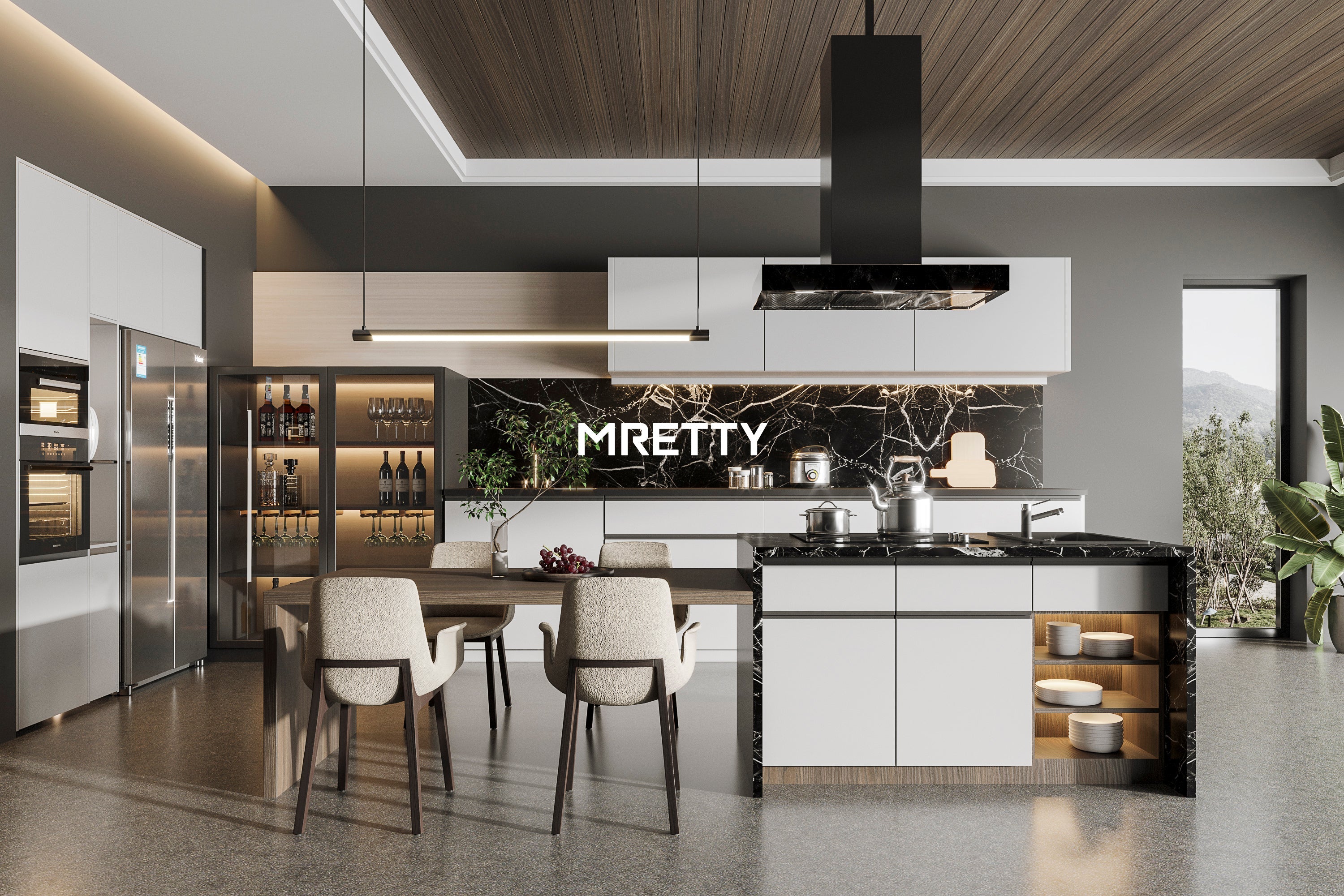 Open Concept Kitchen Design: MRETTY’s Singapore-Inspired Mastery