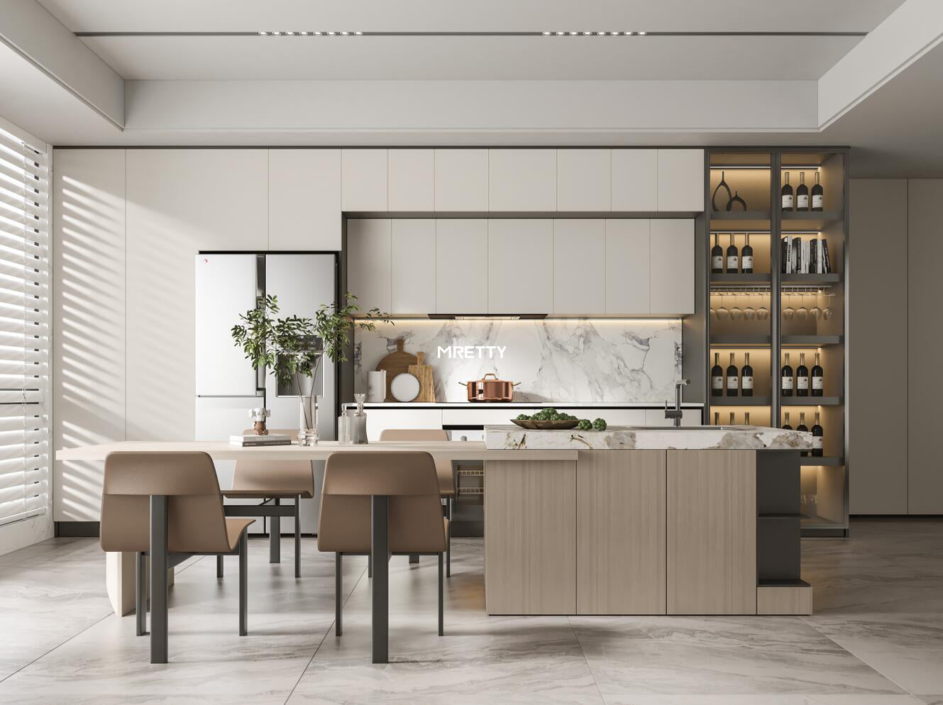 4 Room HDB Living Room Design Ideas: Luxury Interiors by MRETTY