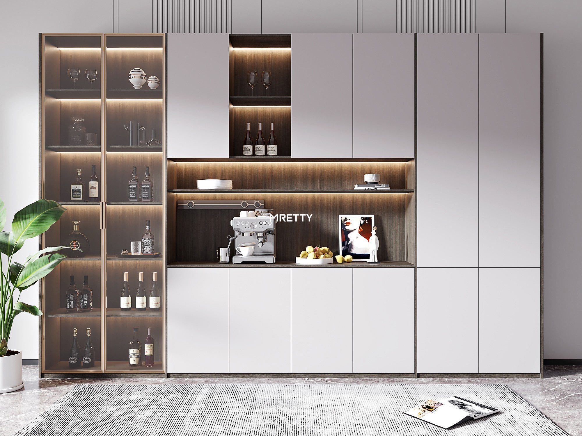 Custom Wooden Wine Rack Systems | MRETTY Singapore