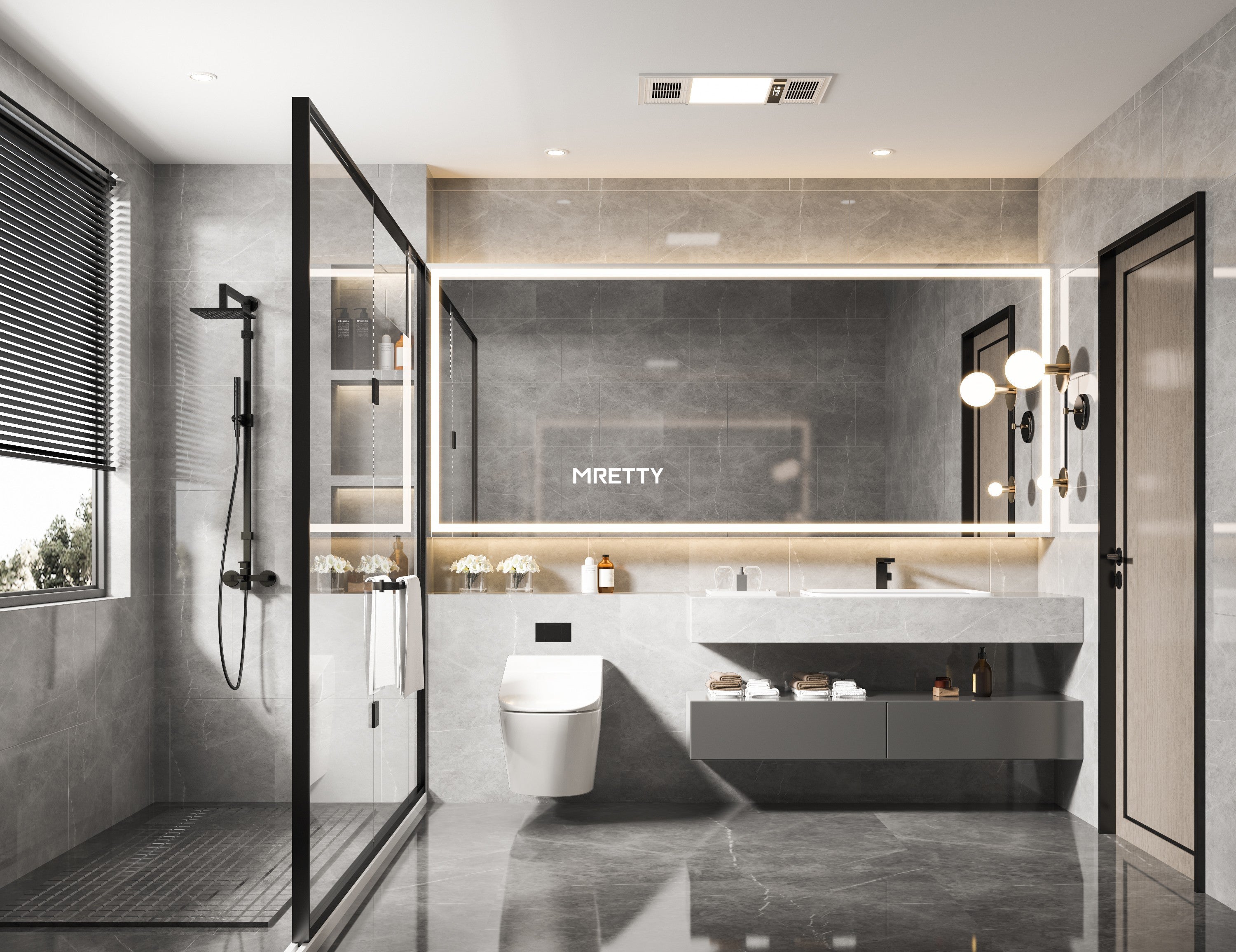Custom Solid Wood Bathroom Vanities | MRETTY Design