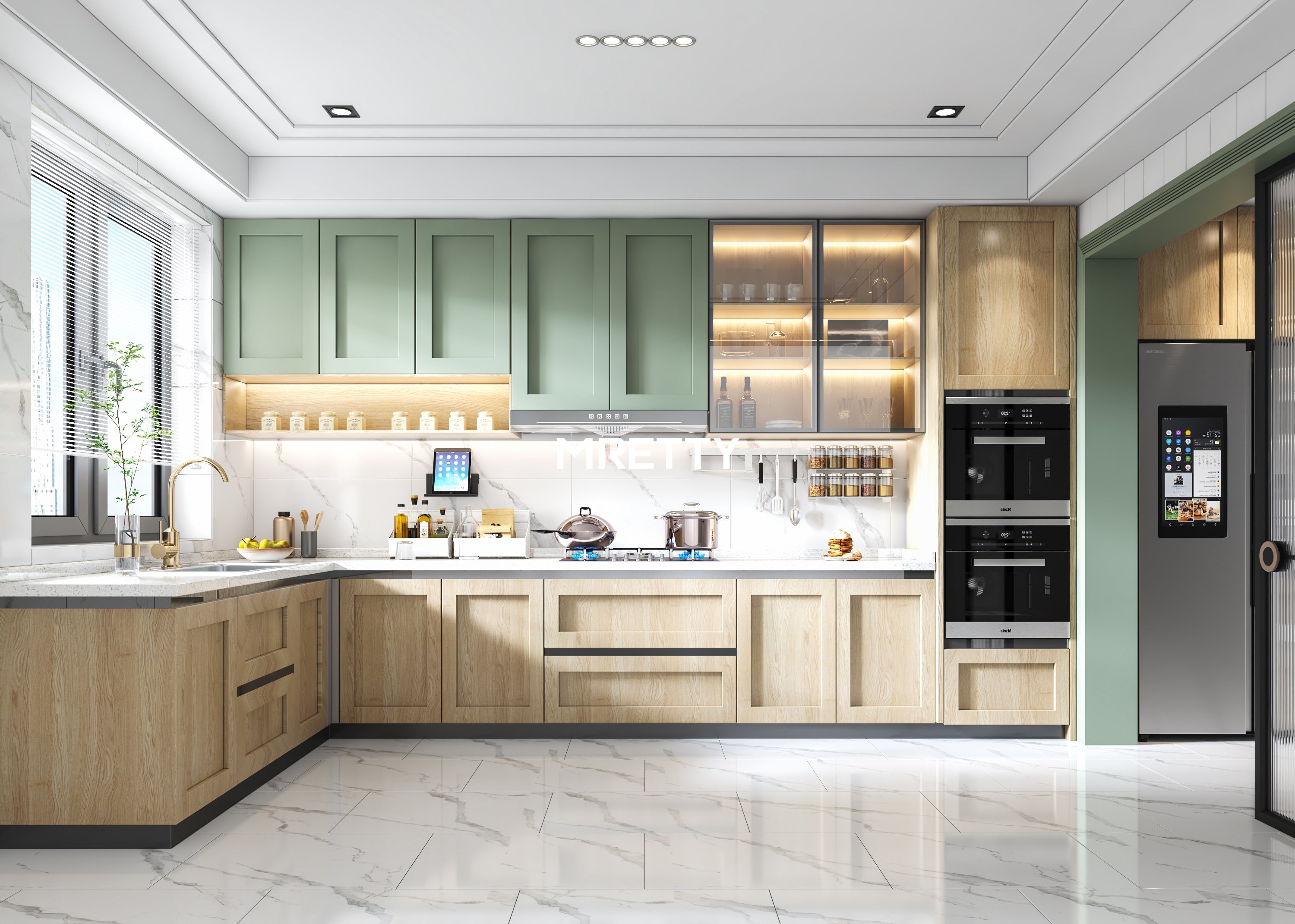 Open Concept Kitchen Design: MRETTY’s Singapore-Inspired Mastery