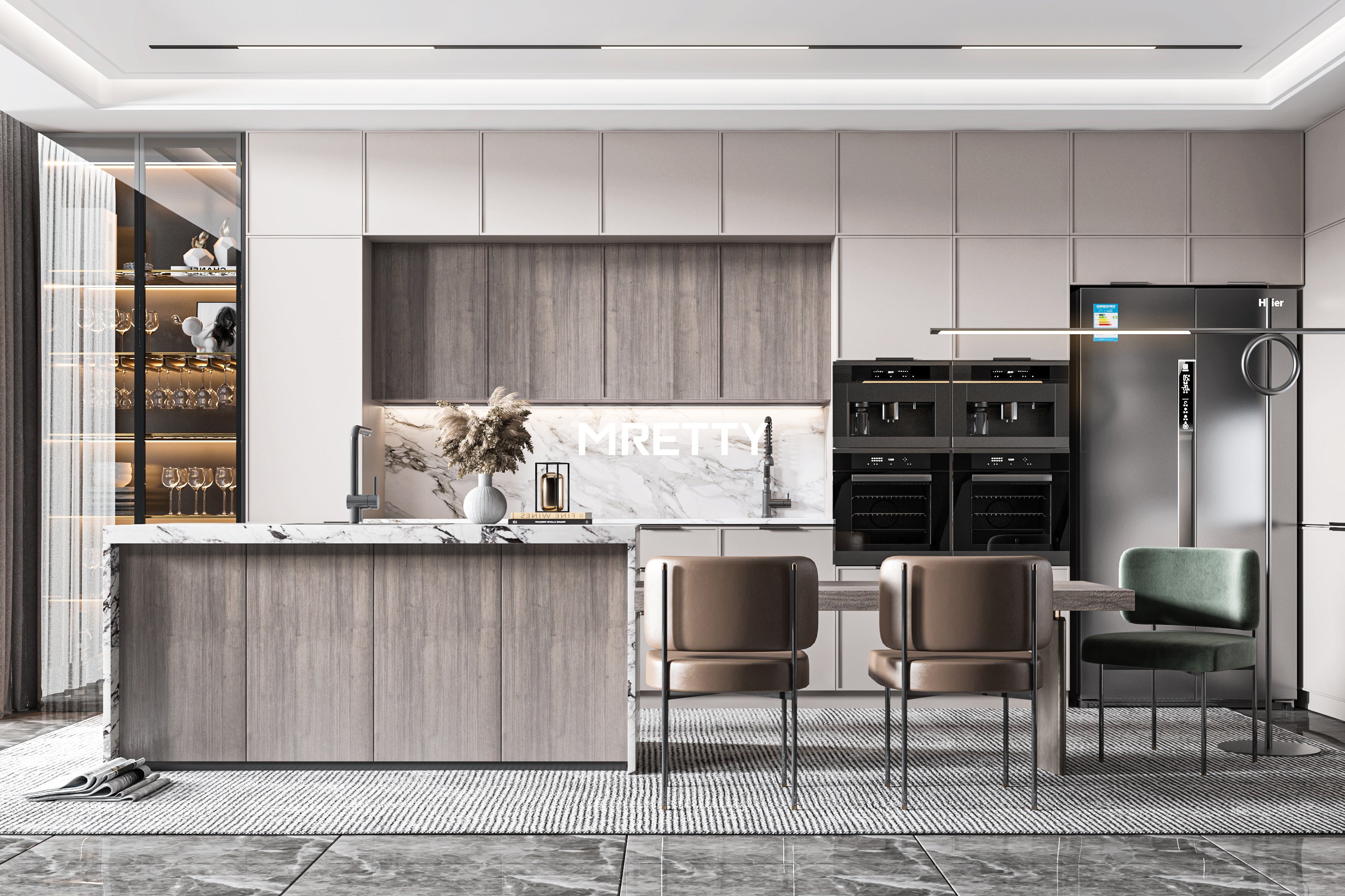 Luxe Entryway Door Design: MRETTY’s Singapore Expertise