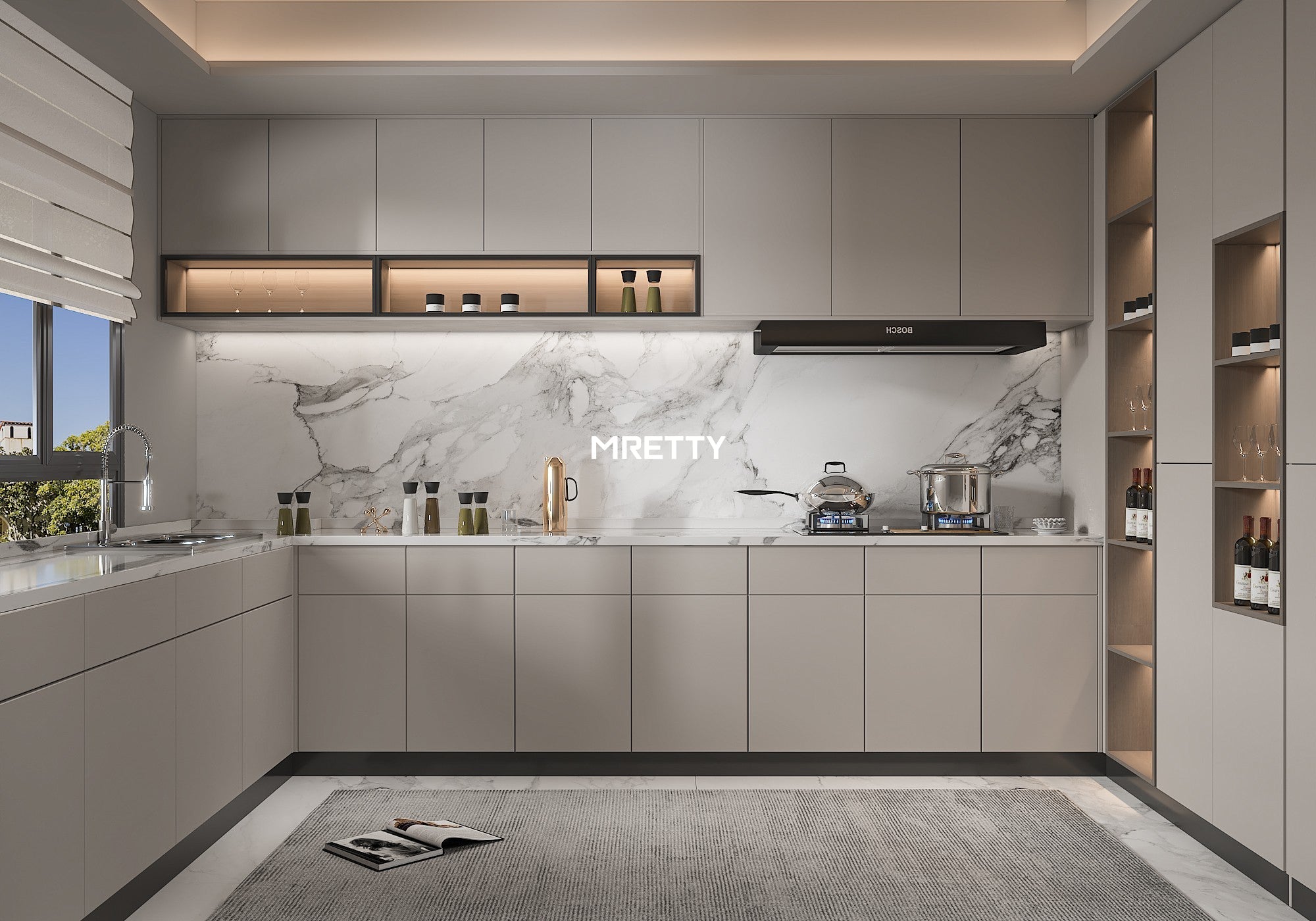 Open Concept Living Room Design: MRETTY’s Singapore Expertise