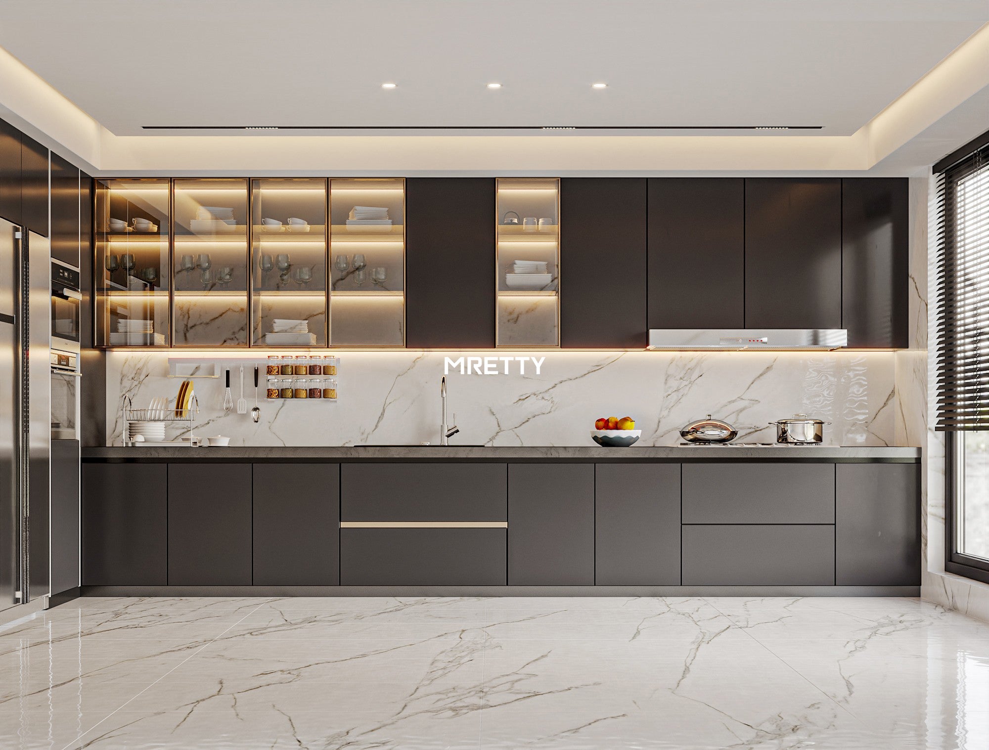 MRETTY Modern Wood Cabinet Designs: Redefining Kitchens with Timeless Natural Beauty and Functionality
