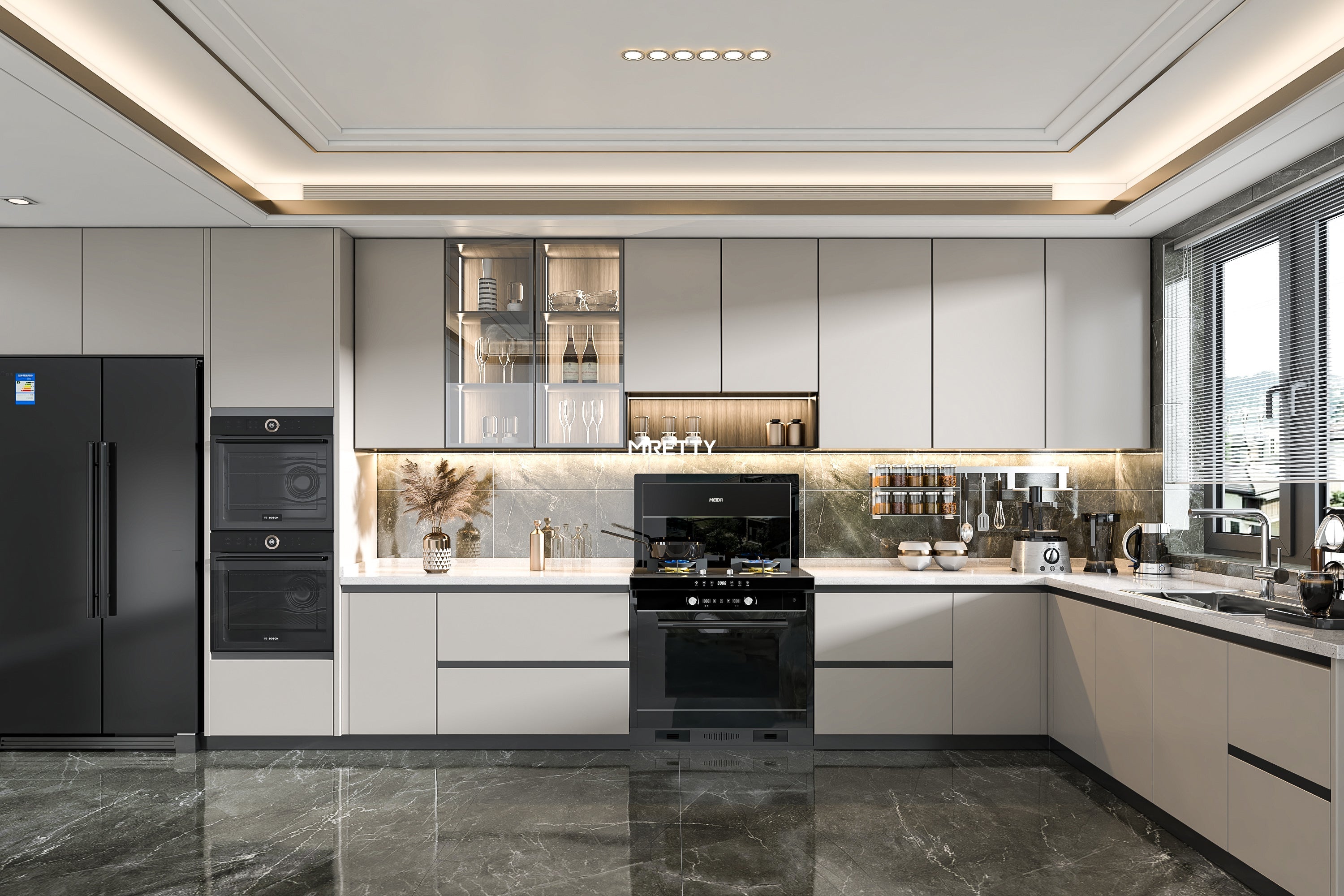 MRETTY Wood Dining Cabinet Styles