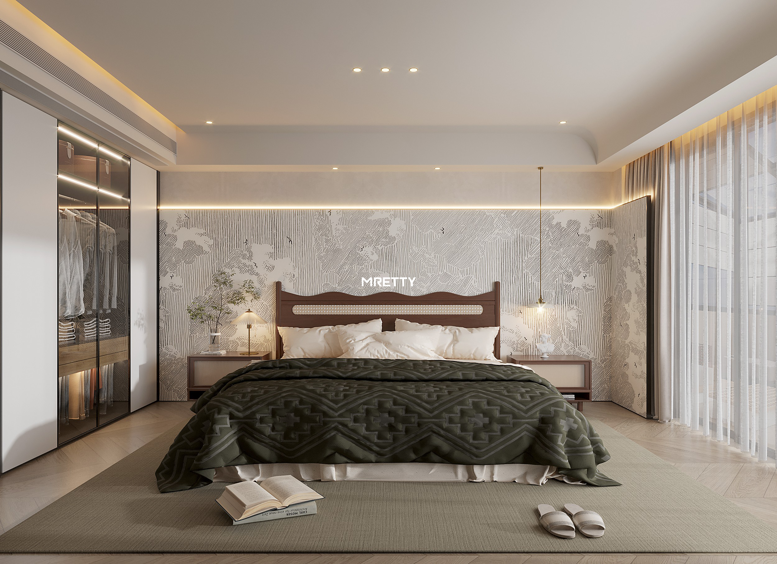 MRETTY Custom Walk-In Closet Jewelry Armoire: The Art of Personal Luxury
