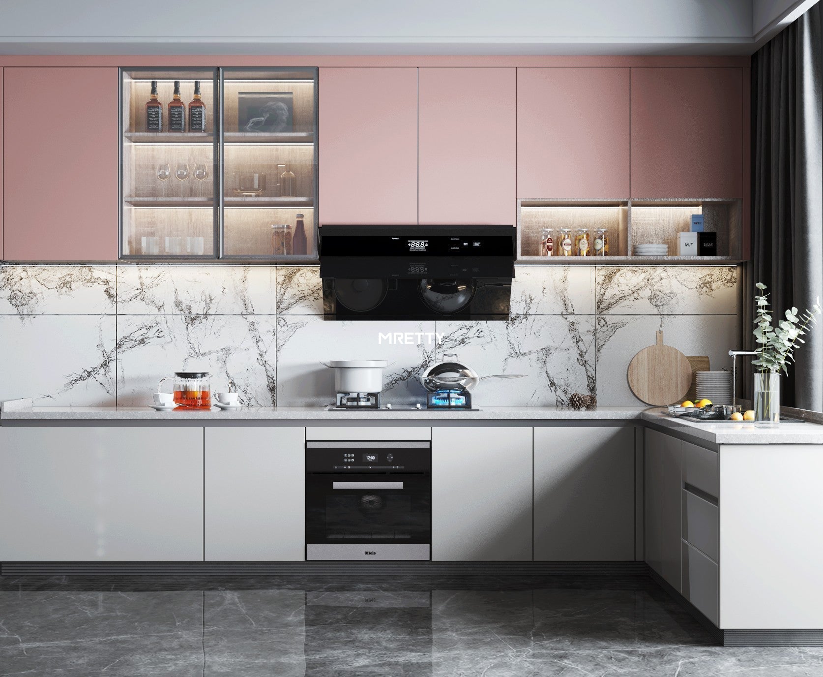 Elevating Your Home with the MRETTY Custom U-Shape Cabinet Style