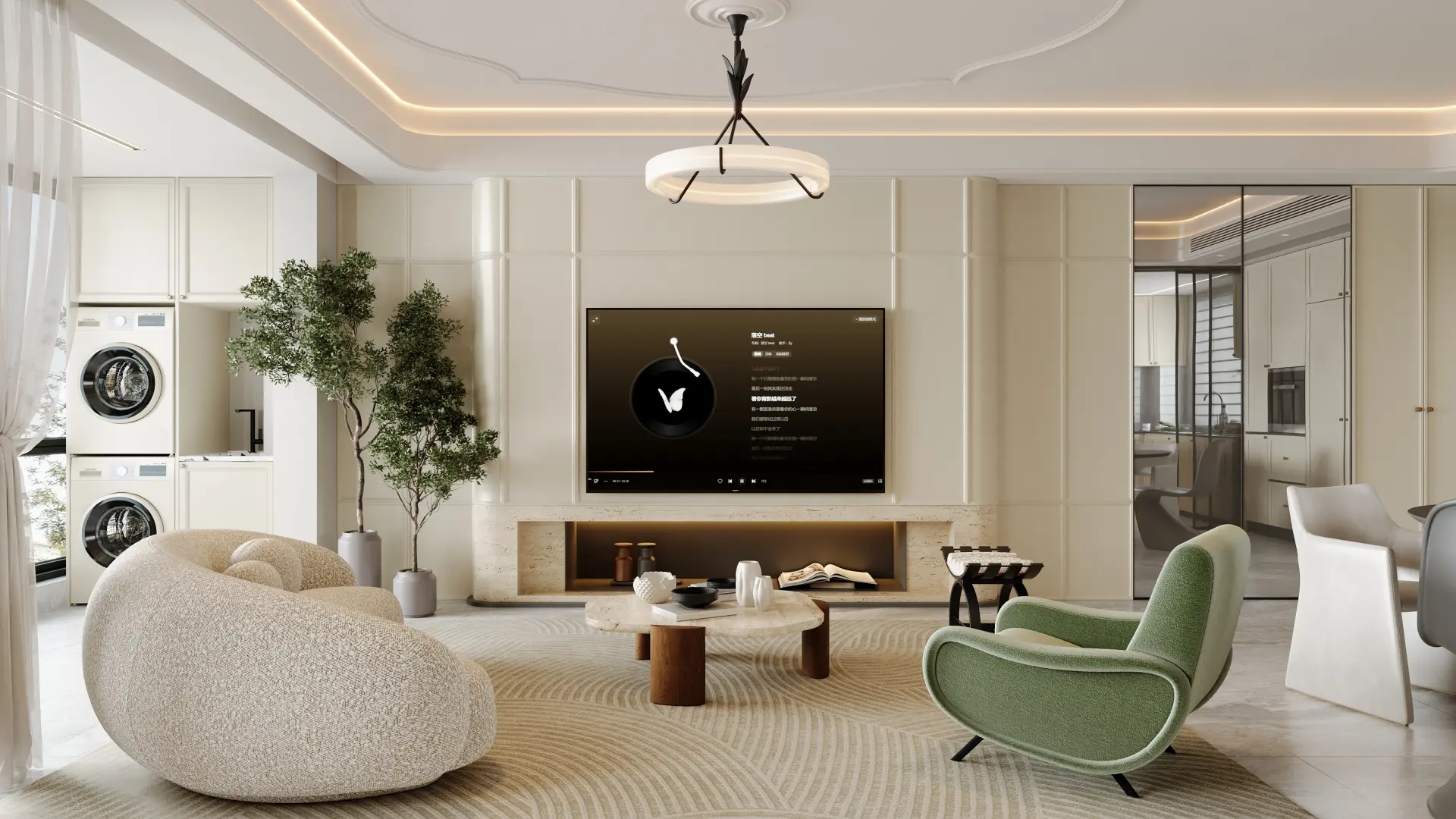 Custom Cabinet French Condo in Singapore gallery image 1