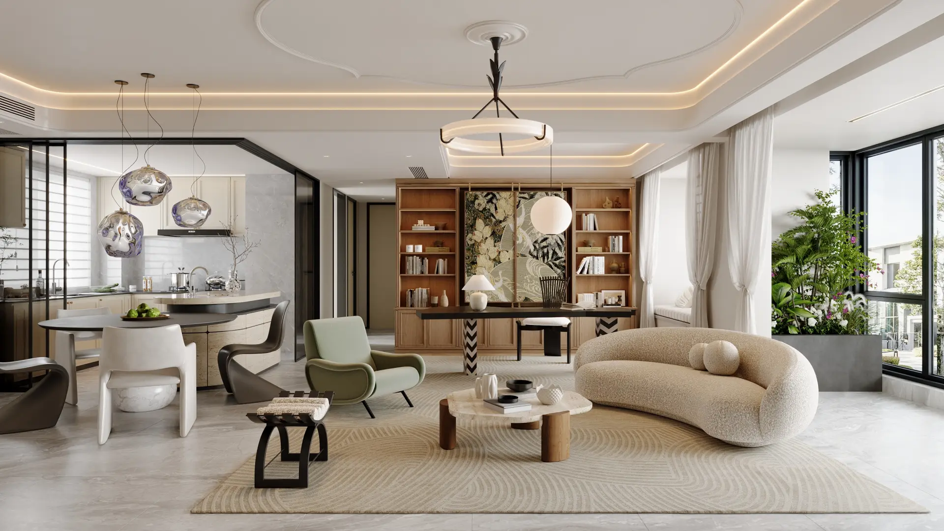 Custom Cabinet French Condo in Singapore gallery image 2