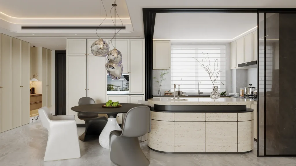 Custom Cabinet French Condo in Singapore