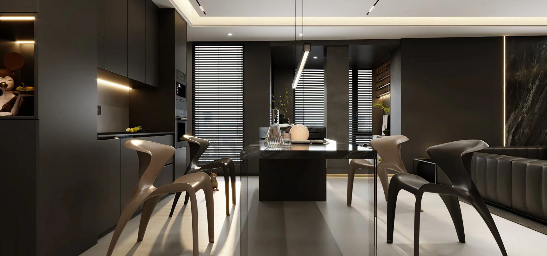 Italian Luxury Condo | Whole-Home Custom Cabinetry gallery image 7