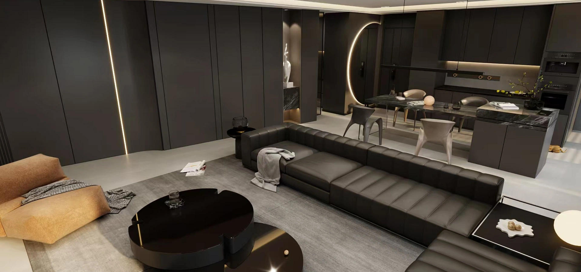 Italian Luxury Condo | Whole-Home Custom Cabinetry gallery image 5