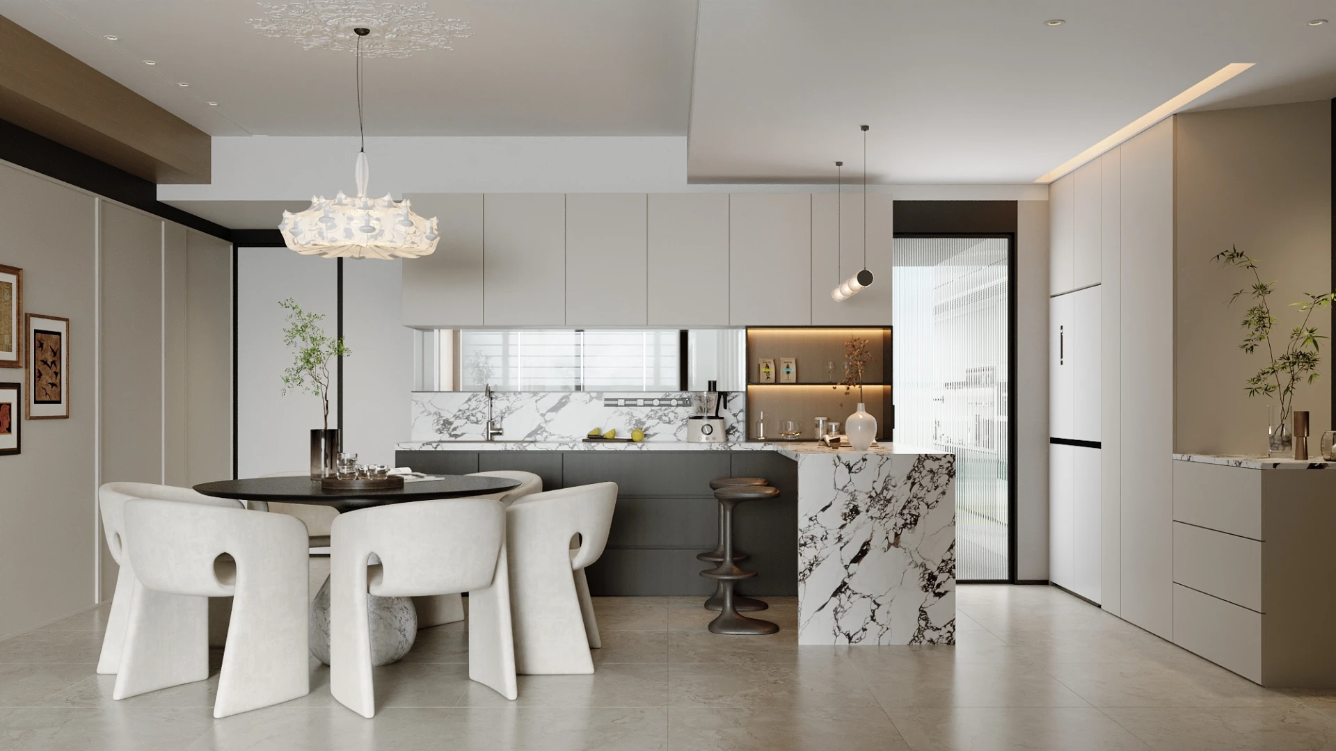Bespoke kitchen and kitchen island