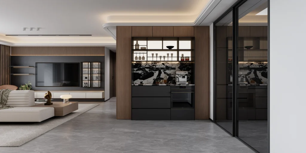 MRETTY Modern Luxury Living Room Cabinets for Condos gallery image 2