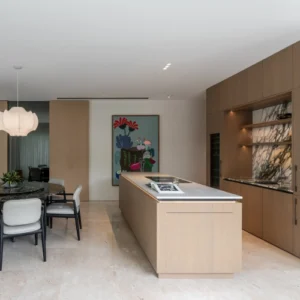Modern Minimalist Wood-Tone Whole-Home Custom Cabinetry in Singapore