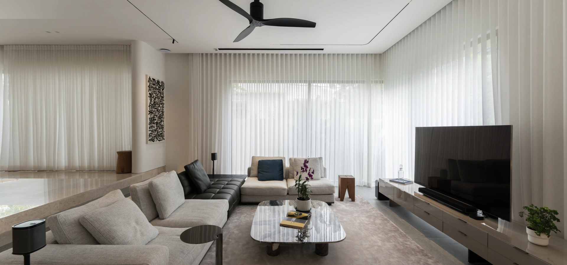 Modern Minimalist Wood-Tone Whole-Home Custom Cabinetry in Singapore gallery image 3