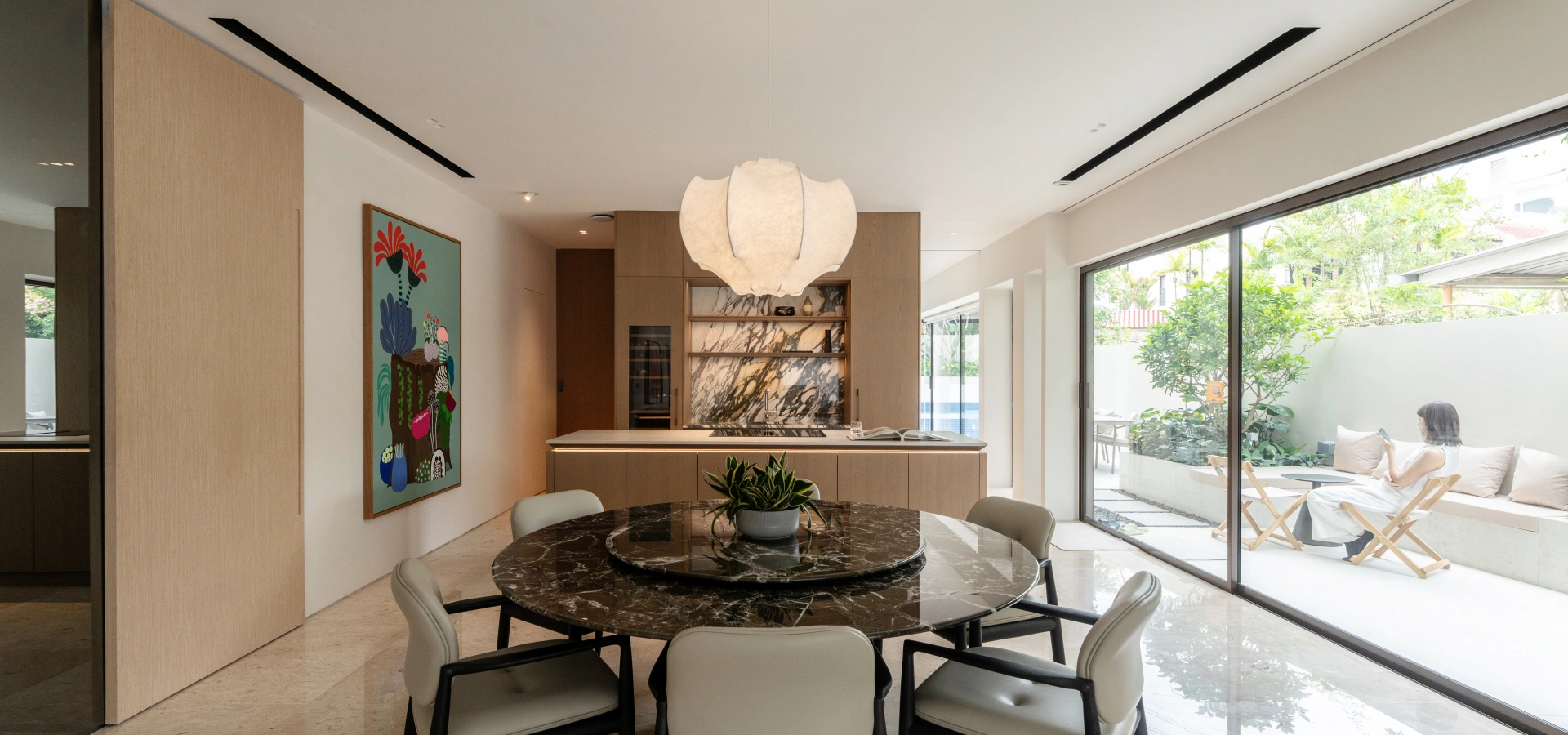 Modern Minimalist Wood-Tone Whole-Home Custom Cabinetry in Singapore gallery image 1