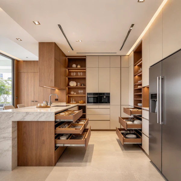 What is the current trend in kitchen cabinets in Malaysia?