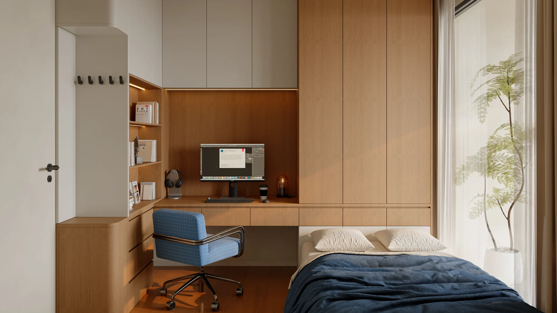 Modern Chinese Natural Wood Condo – Custom Cabinetry Project