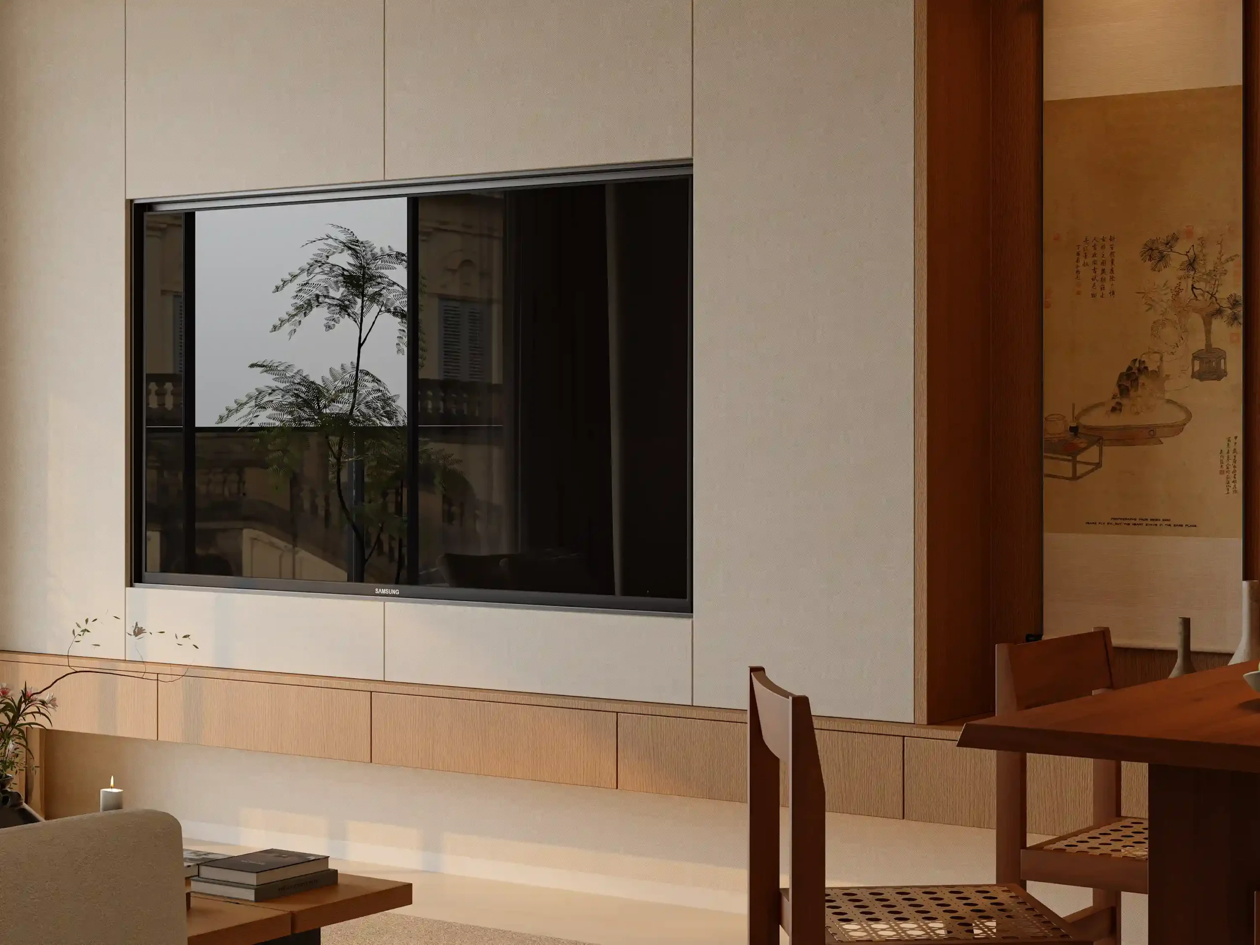 Modern Chinese Natural Wood Condo – Custom Cabinetry Project gallery image 1