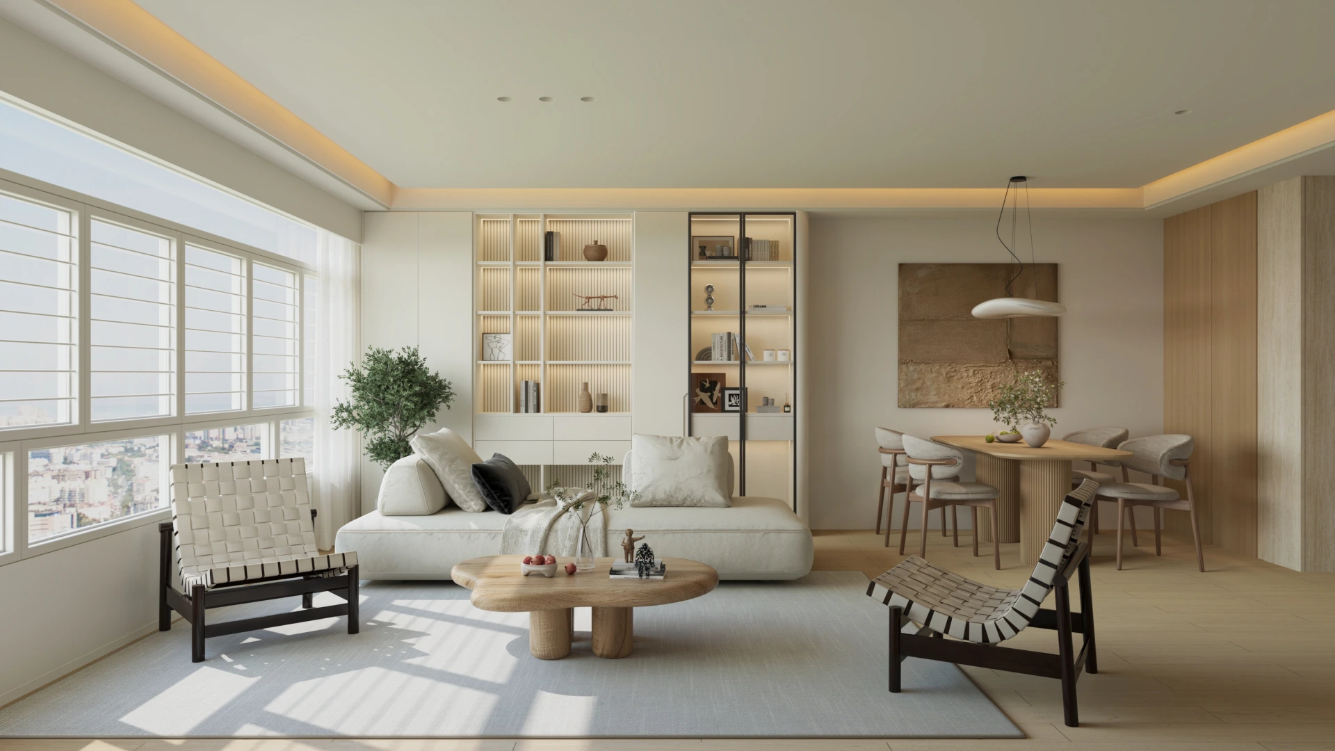Modern Cream & Oak Whole-Home Interior Project