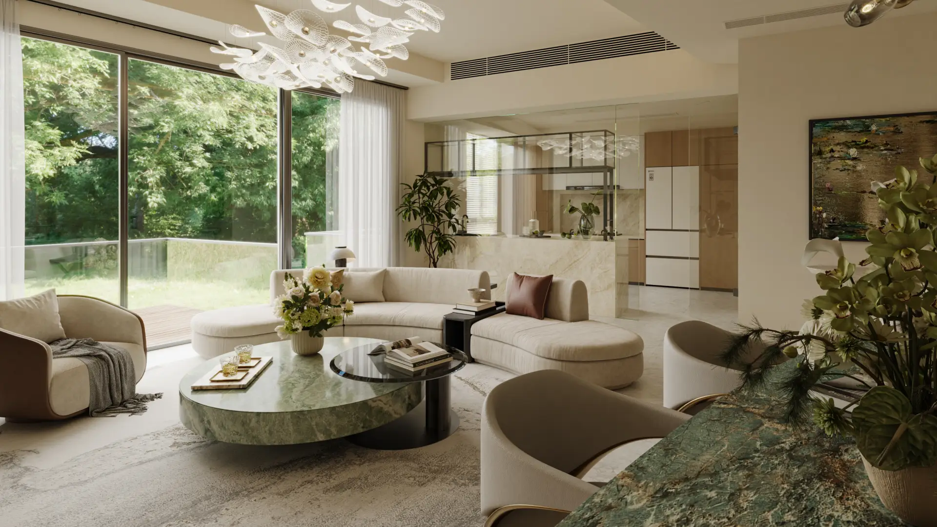 Modern Creamy Luxury Landed material detail