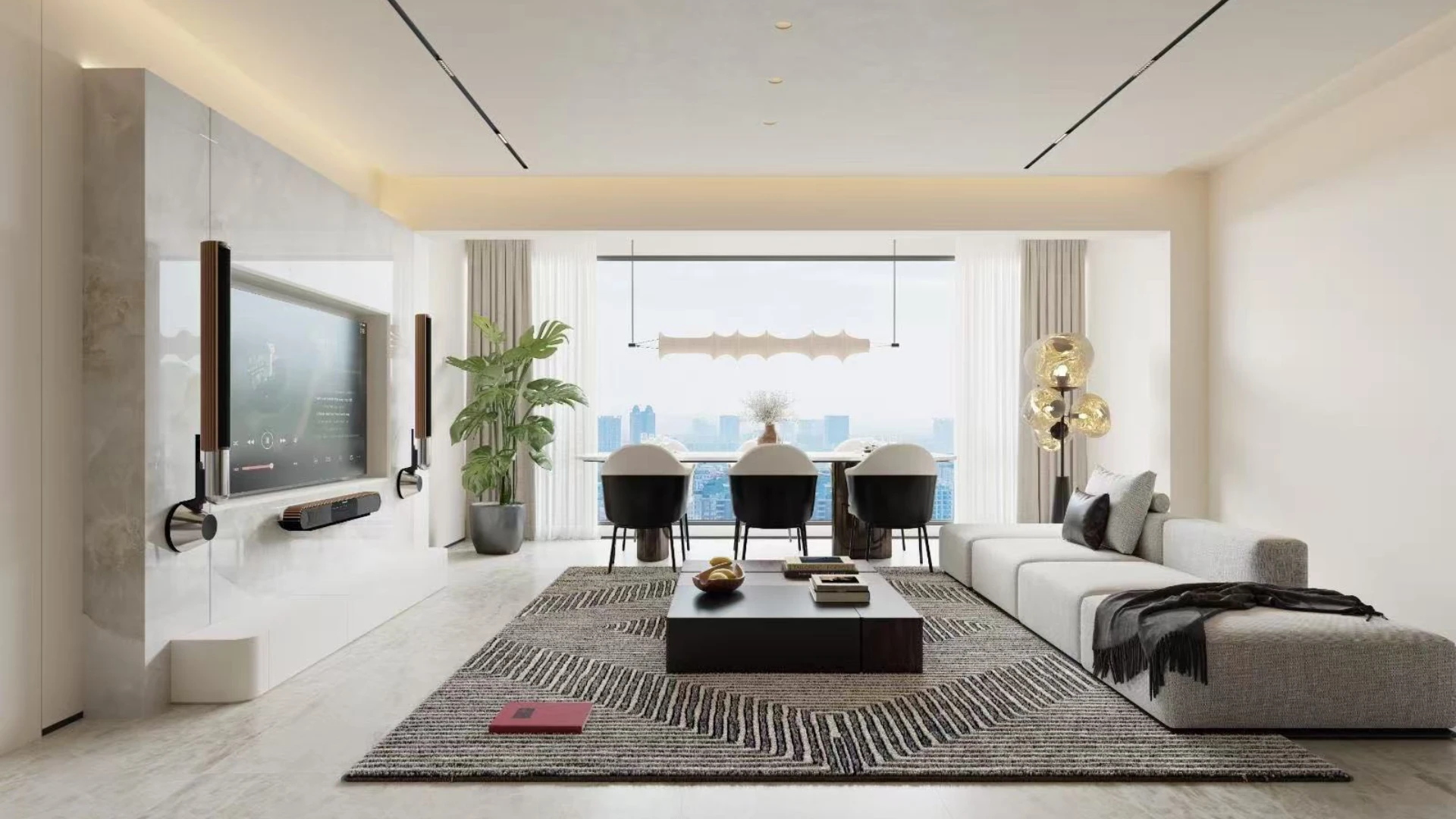 Modern Luxury Condo Interior Design Project interior view
