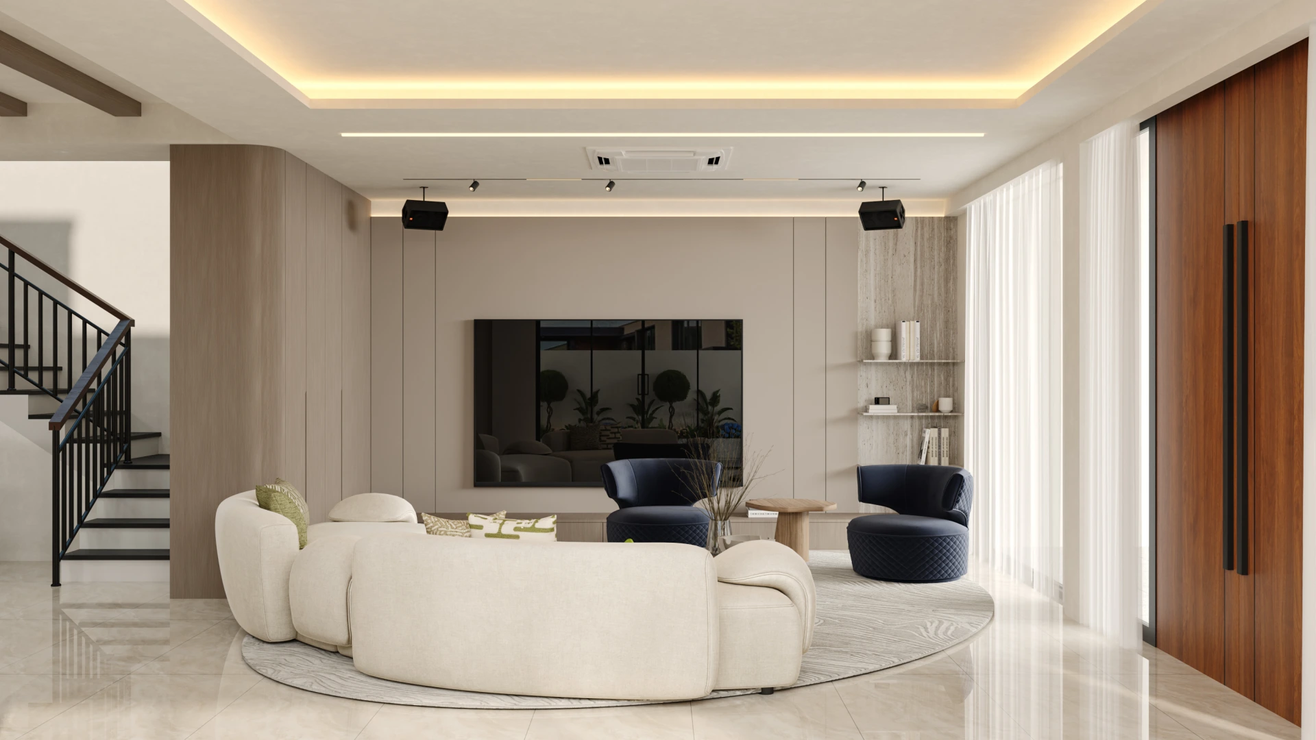 Modern Luxury Landed Home – Whole-Home Custom Cabinetry interior view