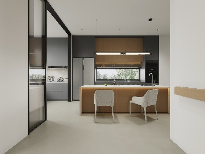 Modern Minimalist Landed Home Project interior view