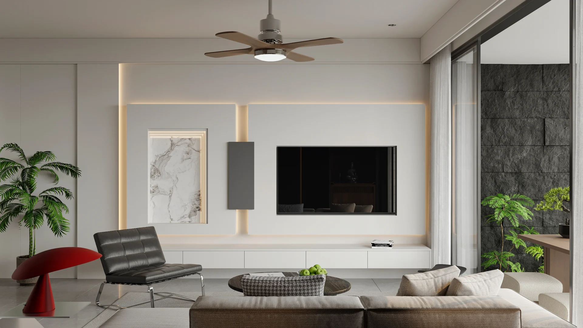 Modern Minimalist White Custom Cabinetry – Whole-Home Project material detail