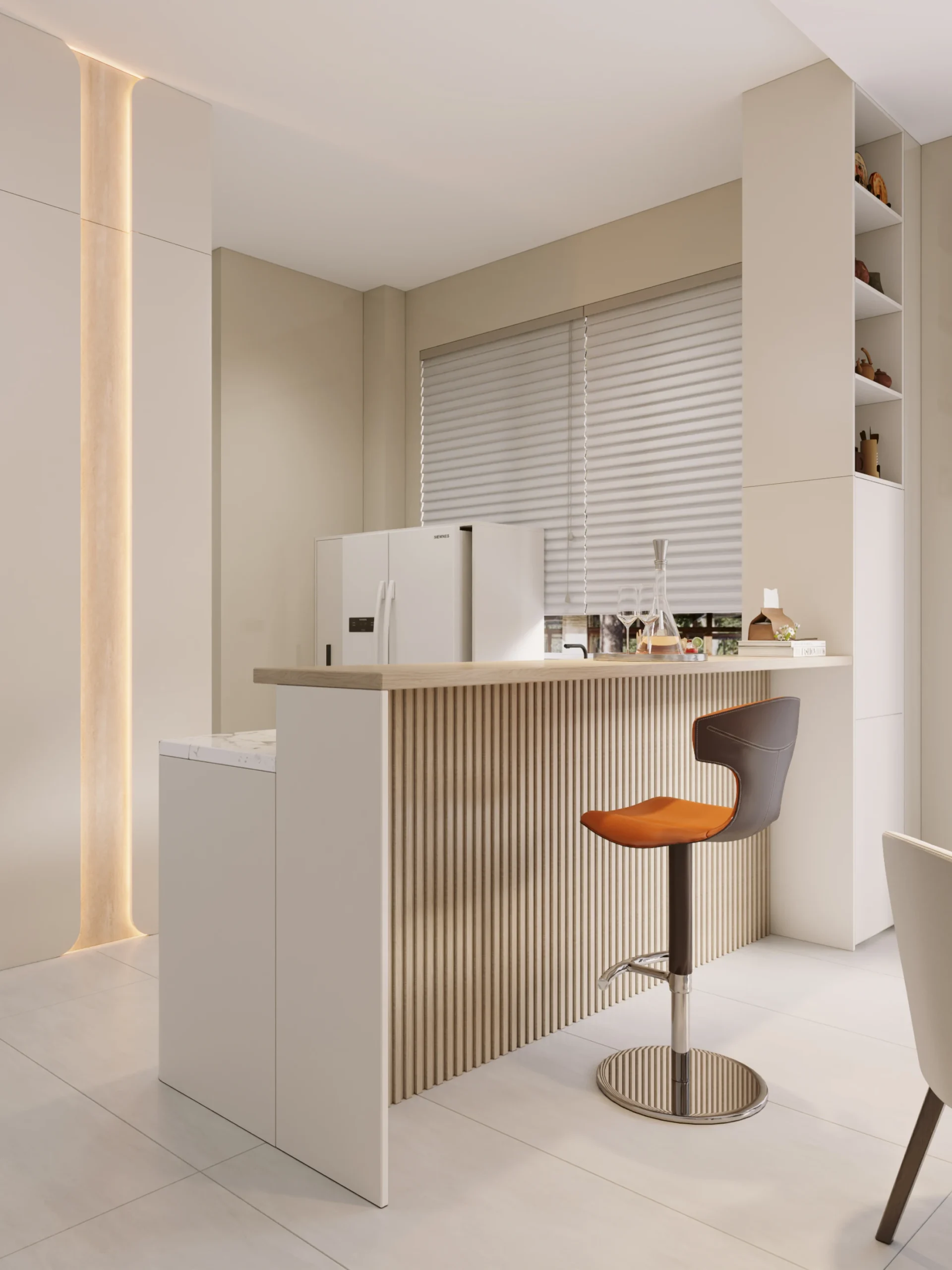 Modern Natural Wood Duplex Condo – Custom Cabinetry Project vertical view